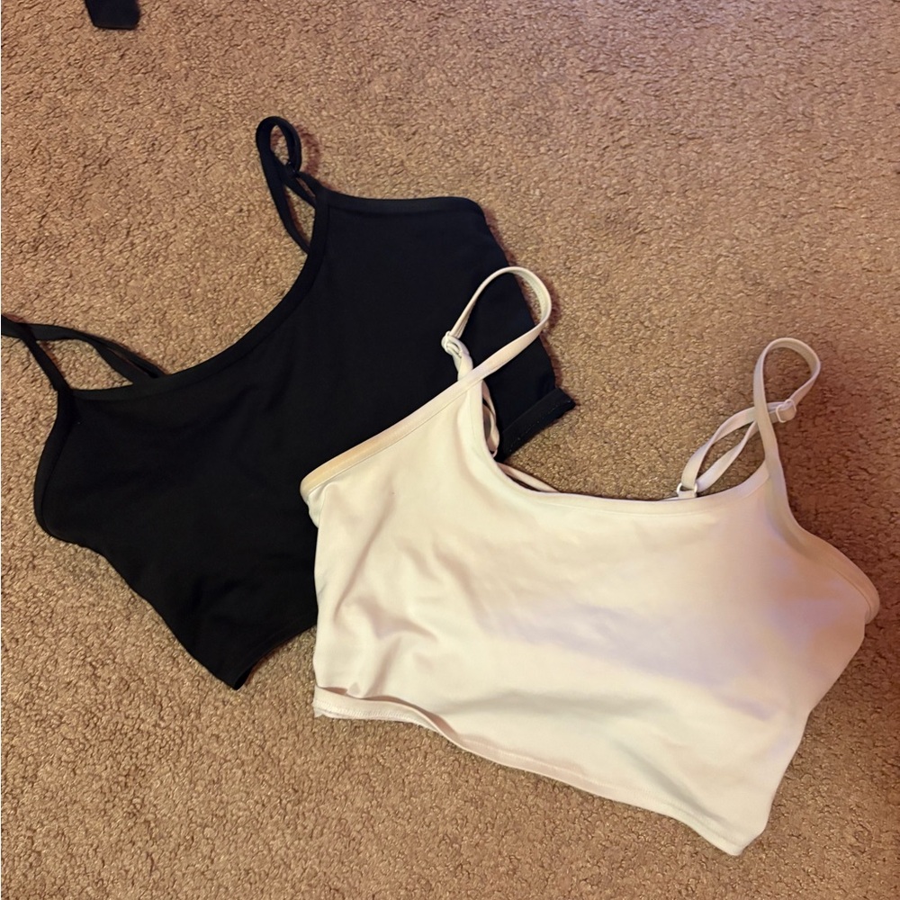 Victoria's Secret Black and White Crop Tops